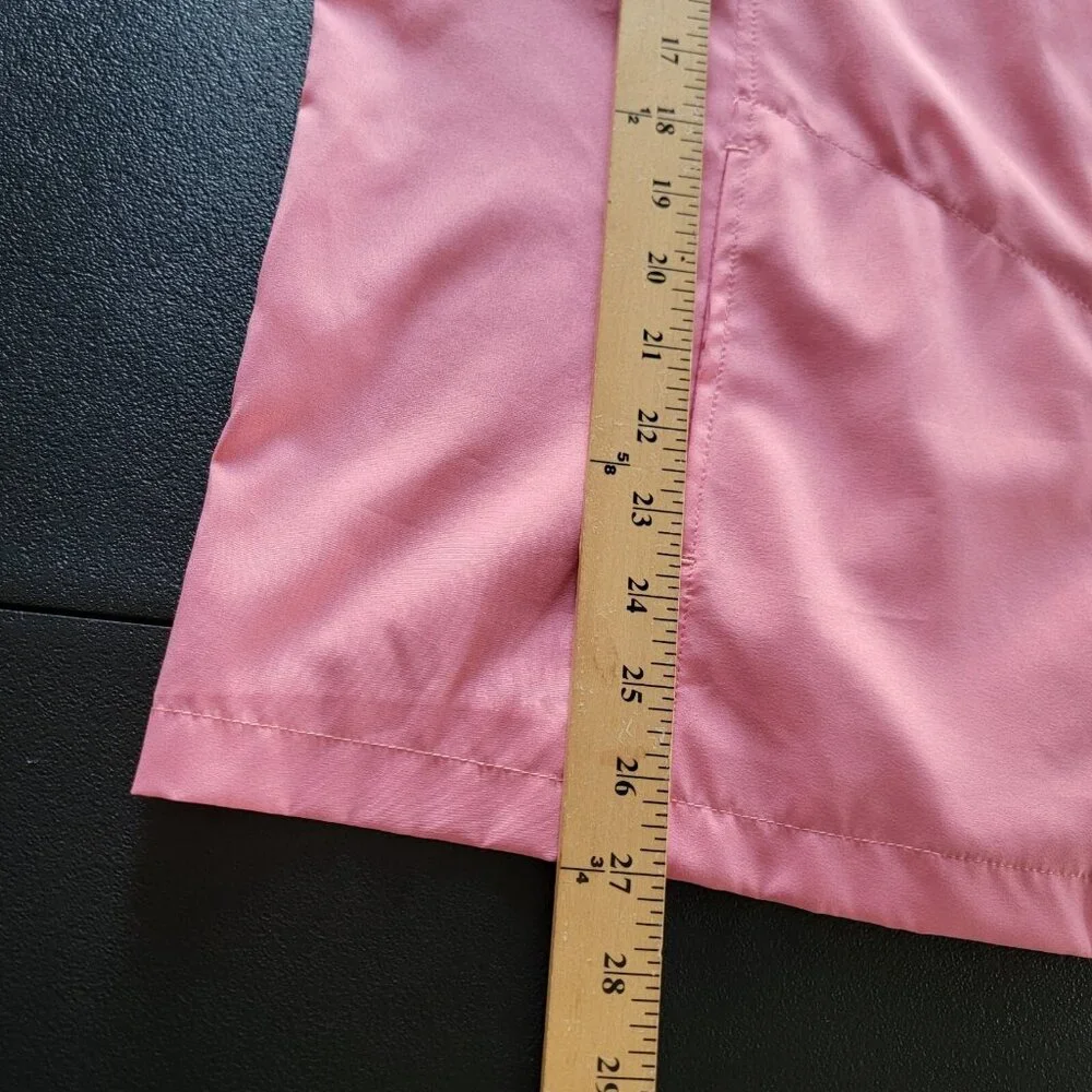 Line Up For Sport Golf Jacket Windbreaker Women Golfers‎ Pink Zip Front L